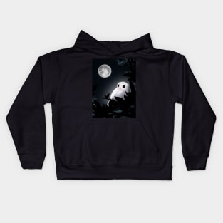 owl and moon Kids Hoodie